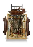 David Brown, Slave Series B, mixed media and found object on board in artist's handmade frame