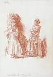 William Russell Flint, Manuela and Chiquita, conte on paper