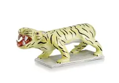 Snarling Tiger by Nico Masemola, glazed earthenware, sold Jun 2022