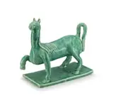 Nico Masemola, A Viridian-glazed Pony with Raised Leg