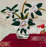 Keiskamma Art Project, White Flowers in a Vase