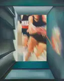 Berenice Michelow, The Competitors, oil on canvas