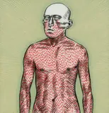 Conrad Botes, Weeping Zombie I, reverse glass painting