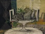 Still Life with Fruit by Christo Coetzee, oil on canvas, sold Jul 2022