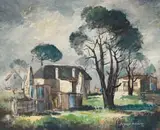 George Enslin, Homestead, oil on board