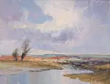 Christopher Tugwell, Landscape with Lake and Tree