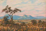 Stefan Ampenberger, Landscape with Distant Mountains