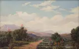 Jan Ernst Abraham Volschenk, Landscape with Mountains in the Distance