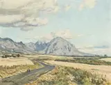 Robert Broadley, Figures Walking Along a Road