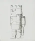 Bruce Arnott, Warrior, etching on paper