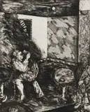 Deborah Bell, Dance of Salome, etching on paper