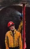 Underground by Sam Nhlengethwa, colour lithograph on paper, offered Jul 2022