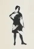 Diana Hyslop, Thinking of my Father, monoprint on paper