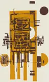 Ernst de Jong, Abstract Composition in Black and Ochre