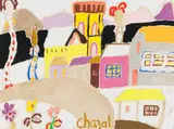 Malcolm de Chazal, Village, gouache on paper