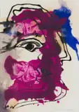 Christo Coetzee, Profile, mixed media on paper