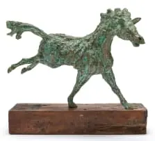 Kurt Lossgott, Running Horse (In Full Flight), amalgam bronze, cold cast