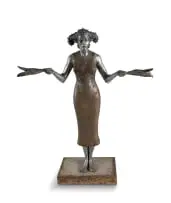 Angus Taylor, Grounded, bronze, aluminium and cement fondu