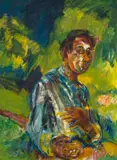 Albert Adams, Self Portrait, oil on canvas