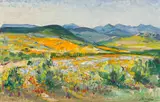 Namaqualand by Hugo Naude, oil on board, offered Sep 2022