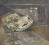 Albert Adams, Skull, 1958, oil on canvas