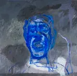 Albert Adams, Blue Head, 1999, oil on canvas