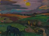 Maggie Laubser, Landscape with Cow