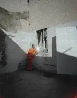 Mikhael Subotzky, Mirror, Beaufort West Prison, 2006, framed and mounted to Dibond, with face-mounted toughened glass smashed by the artist