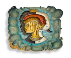 Alexis Preller, Primavera, intaglio, oil on fibreglass