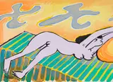 Nude by Walter Battiss, oil on canvas, offered Sep 2022