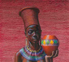 Vladimir Tretchikoff, Zulu Maiden, 1973, oil on canvas