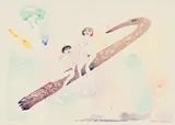 Two Nudes by Walter Battiss, watercolour on card, sold Jun 2022