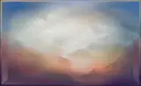 Anton Uys, Landscape with Mountains and Clouds, oil on canvas