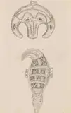 Baule Ornaments, Ivory Coast, sketches by Alexis Preller, pencil on paper, sold Jun 2022