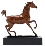 Danie de Jager, Habib El Arab, bronze with a copper-coloured patina on a wooden base