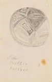 Abstract Pattern, sketch by Alexis Preller, pencil on paper, sold Jun 2022