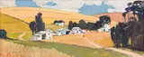 Piet van Heerden, Landscape with Farm Buildings