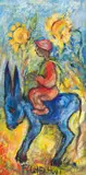 The Blue Donkey by Frans Claerhout, oil on board, sold Jun 2022