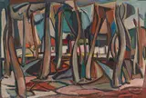 Dirk Meerkotter, View of Village through Trees