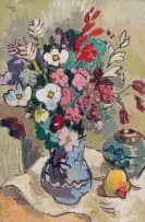 Gregoire Boonzaier, Still Life with Vase of Flowers, oil on canvas