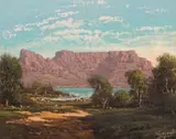 Tinus de Jongh, Table Mountain from Across the Bay
