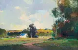 Errol Boyley, Landscape with Cottage and Trees