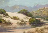 Hugo Naude, Landscape with Sandy River Bank