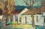 Cape Homestead by Errol Boyley, oil on canvas laid down on board, offered Jun 2022
