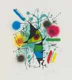 The Singing Fish by Joan Miró, lithograph on paper, sold Jun 2022