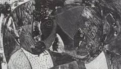 Vincent Baloyi, Love Knot, etching on paper