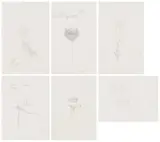 Walter Battiss, Surrealist series, six, pencil on paper