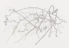 Intercourse by Willem Boshoff, chine collé and letterpress, sold Jun 2022