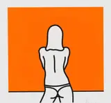 Richard Scott, My Orange Uma, screenprint on paper