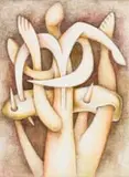 Wendy Vincent, Abstract Composition with Brown